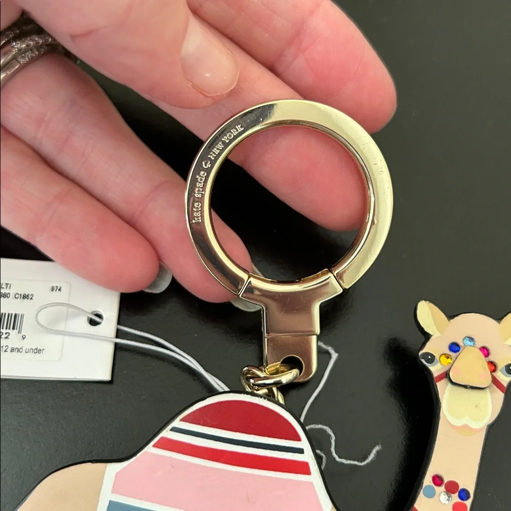 Kate Spade Spice Things Up Camel Keychain NWT WORU0230 - Picture 5 of 13